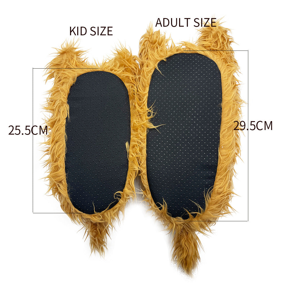 Soft and Fluffy Luxury Highland Cattle Slippers