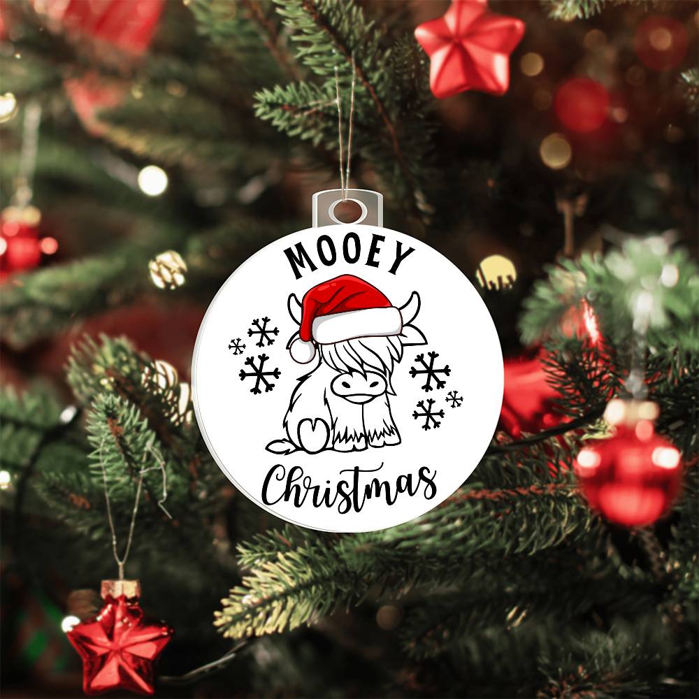 Mooey Christmas Ornament