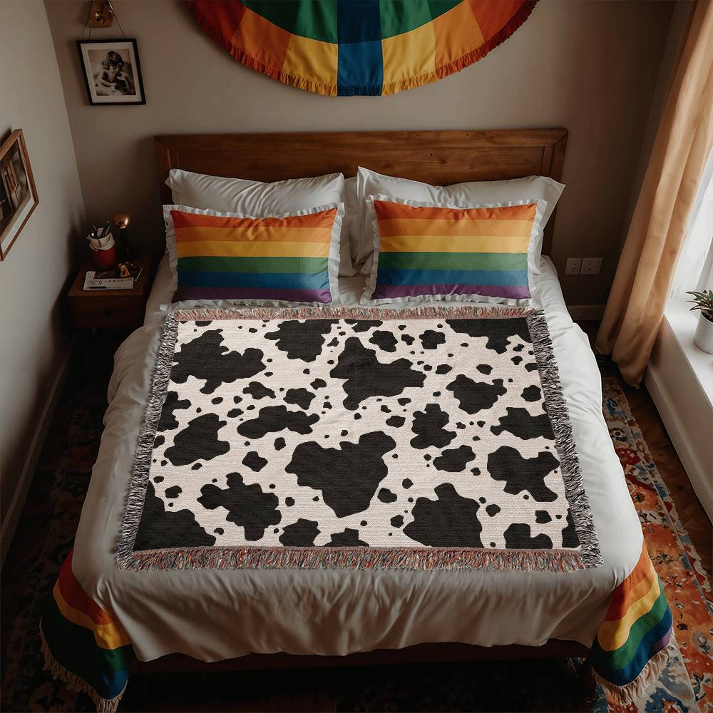 Stay Warm and Stylish with a Cow Print Blanket