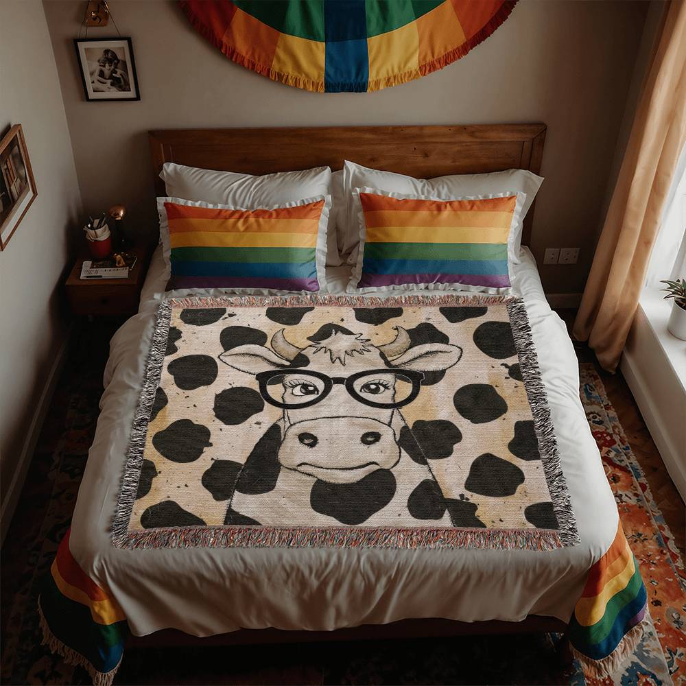 Stay Warm and Stylish with a Cow Print Blanket