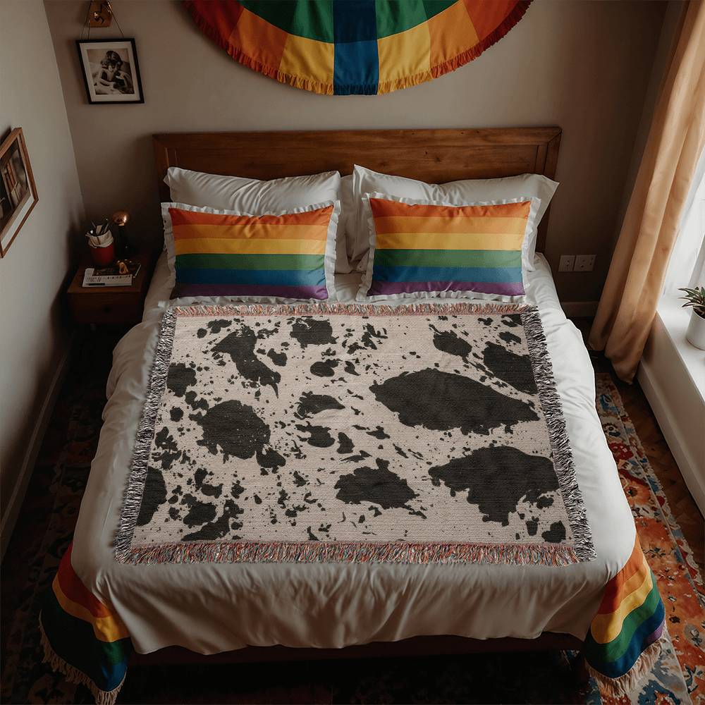 Stay Warm and Stylish with a Cow Print Blanket
