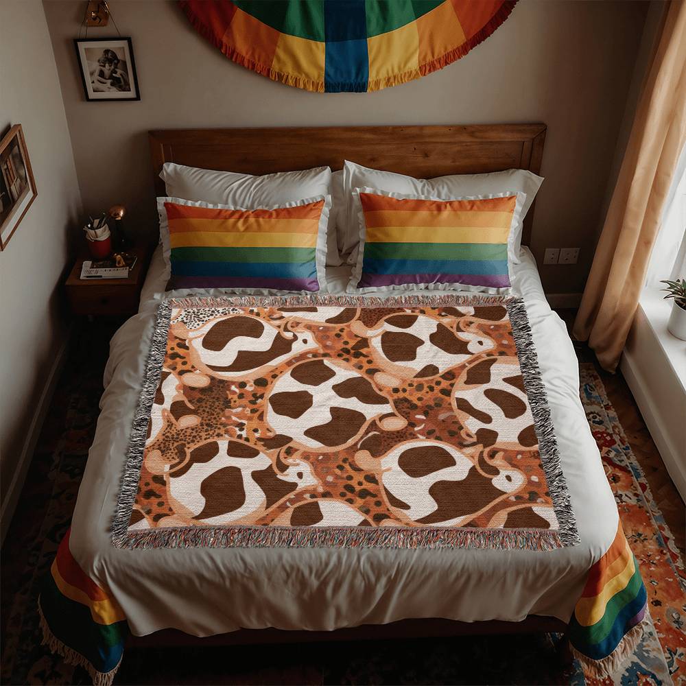 Stay Warm and Stylish with a Cow Print Blanket