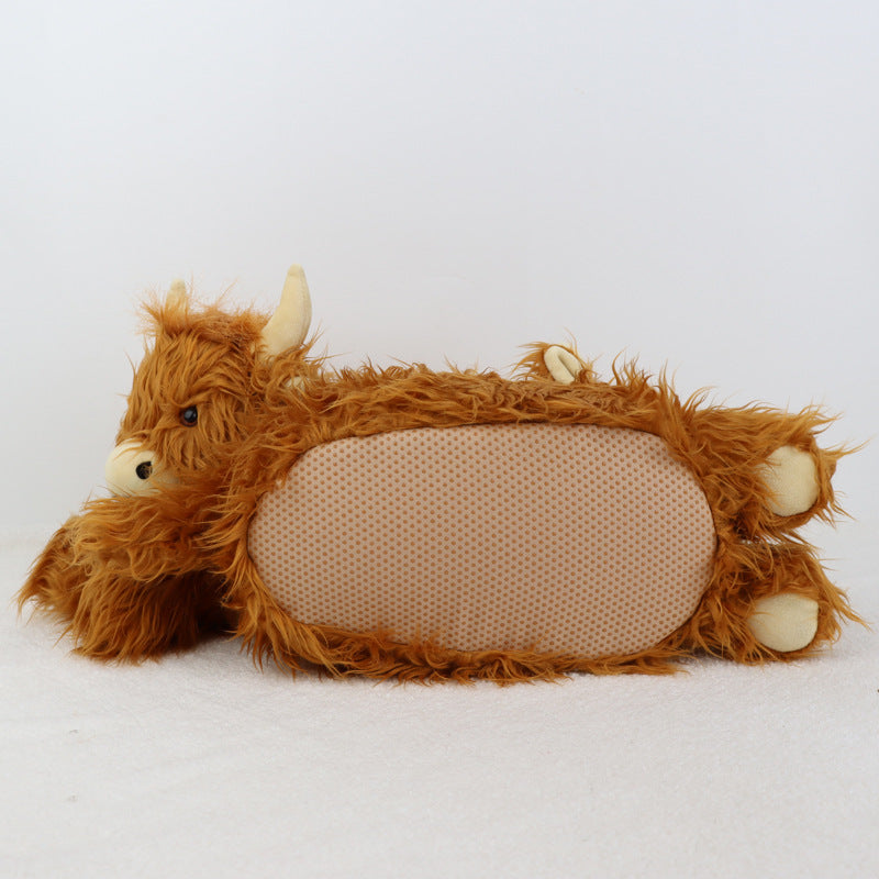 Scottish Highlands Cattle Plush Slippers