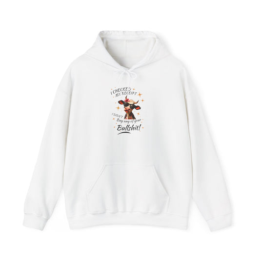 Show Off Your Love for Cows with the Unique Cow Receipt Hoodie – Perfect for Farm Fans