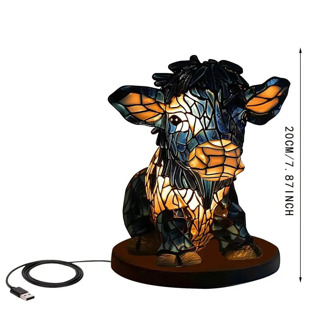 Moo-ve Over the Ordinary with this Adorable 3D Cow Bedside Lamp!