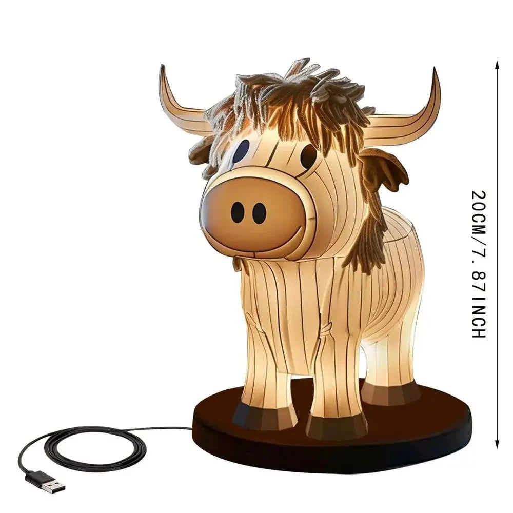 Moo-ve Over the Ordinary with this Adorable 3D Cow Bedside Lamp!