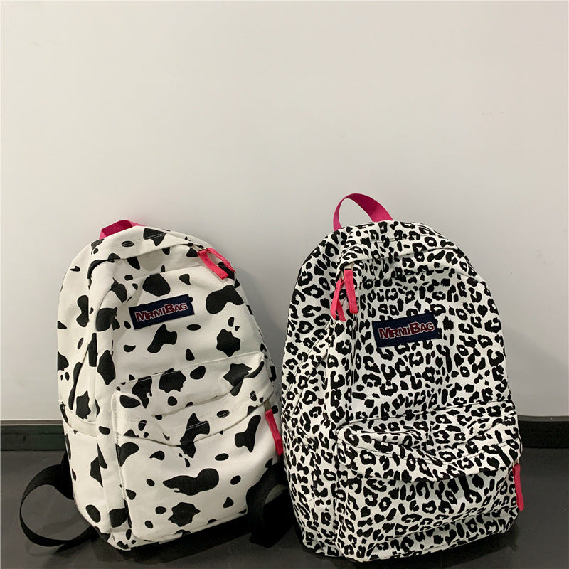 Showcase Your Unique Style with a Cow Zebra Print School Bag