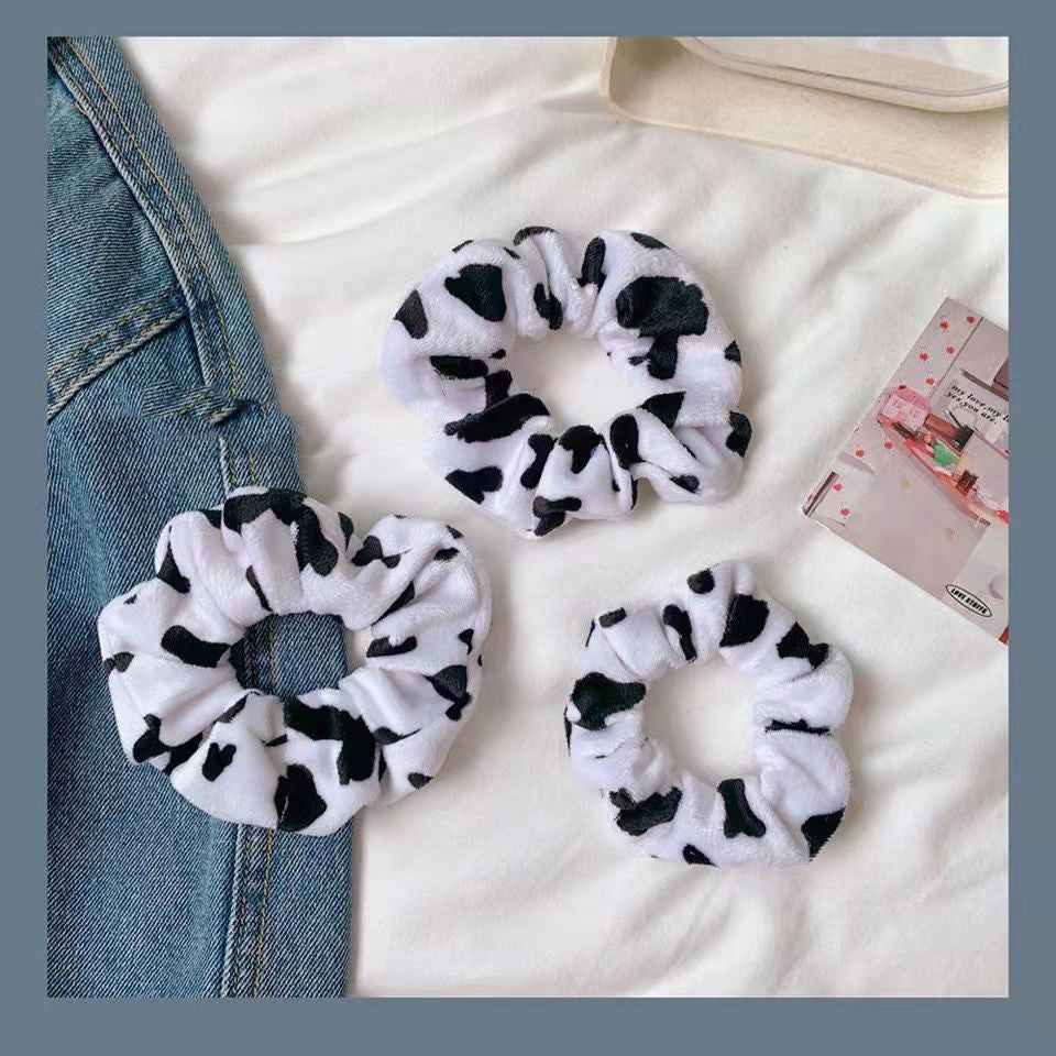 Cow Print Scrunchie for Women and Girls