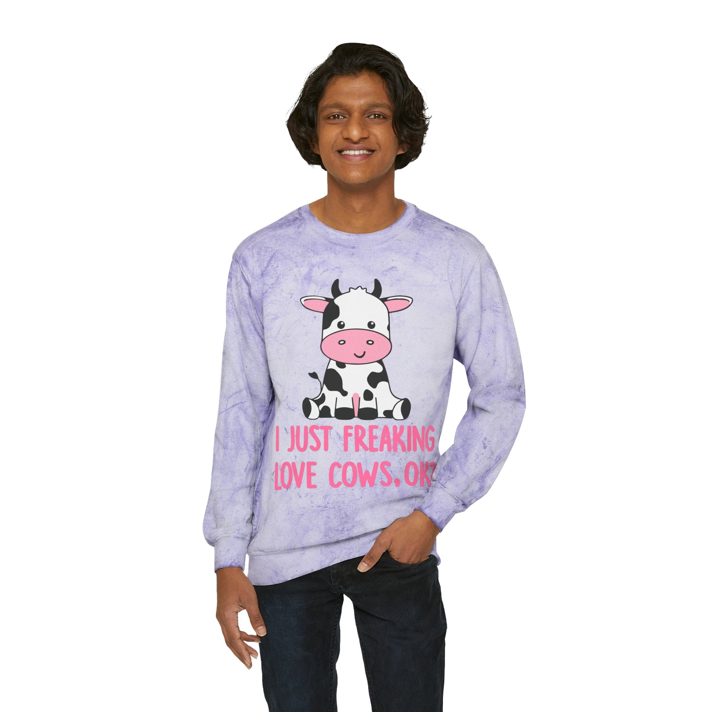 Unisex Color Blast Crewneck Sweatshirt