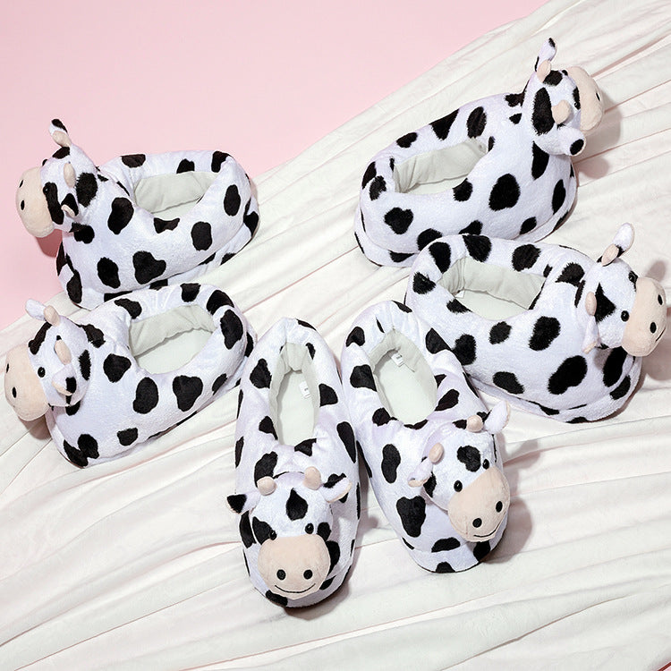 Winter Warm Soft Cow Slippers