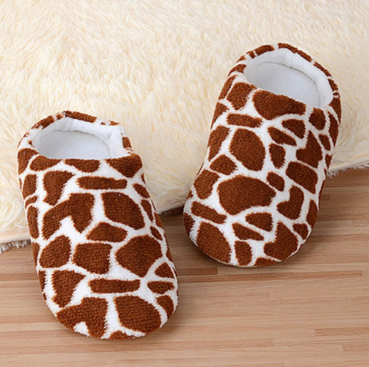 Stay Warm and Stylish with Our Cow Pattern Women Slippers