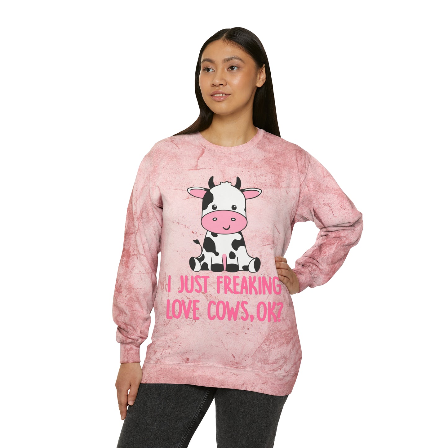 Unisex Color Blast Crewneck Sweatshirt