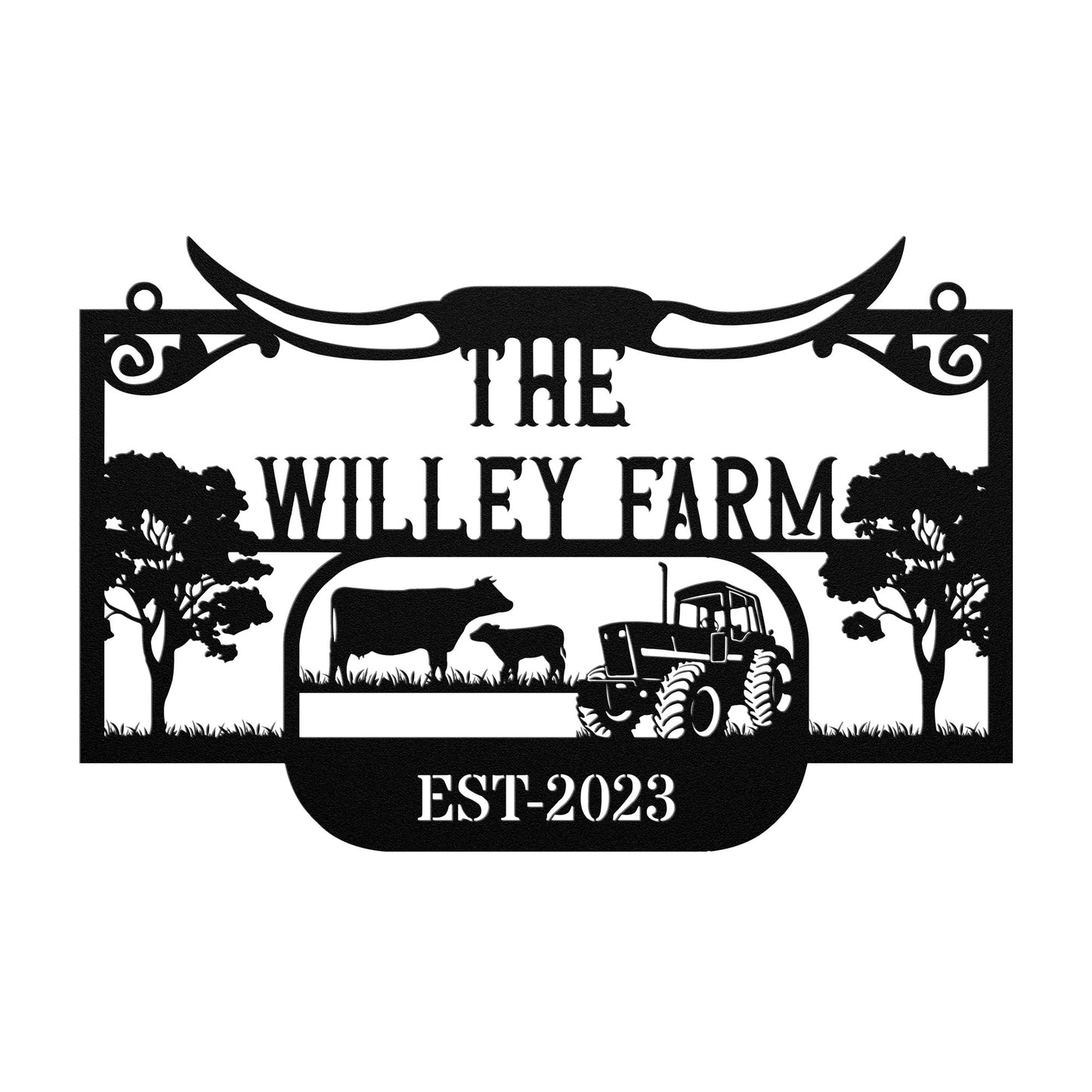 Cow Metal Signs