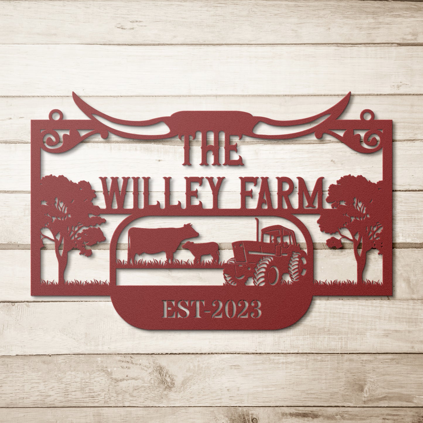 Cow Metal Signs
