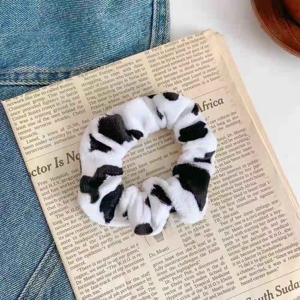 Cow Print Scrunchie for Women and Girls