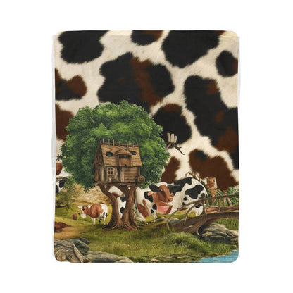 Stay Warm and Stylish with a Cow Print Blanket