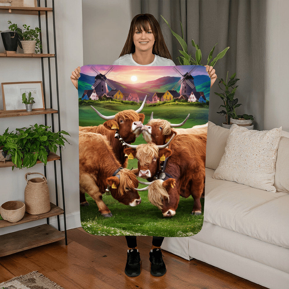 Stay Warm and Stylish with a Cow Print Blanket