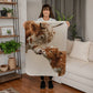 Stay Warm and Stylish with a Cow Print Blanket