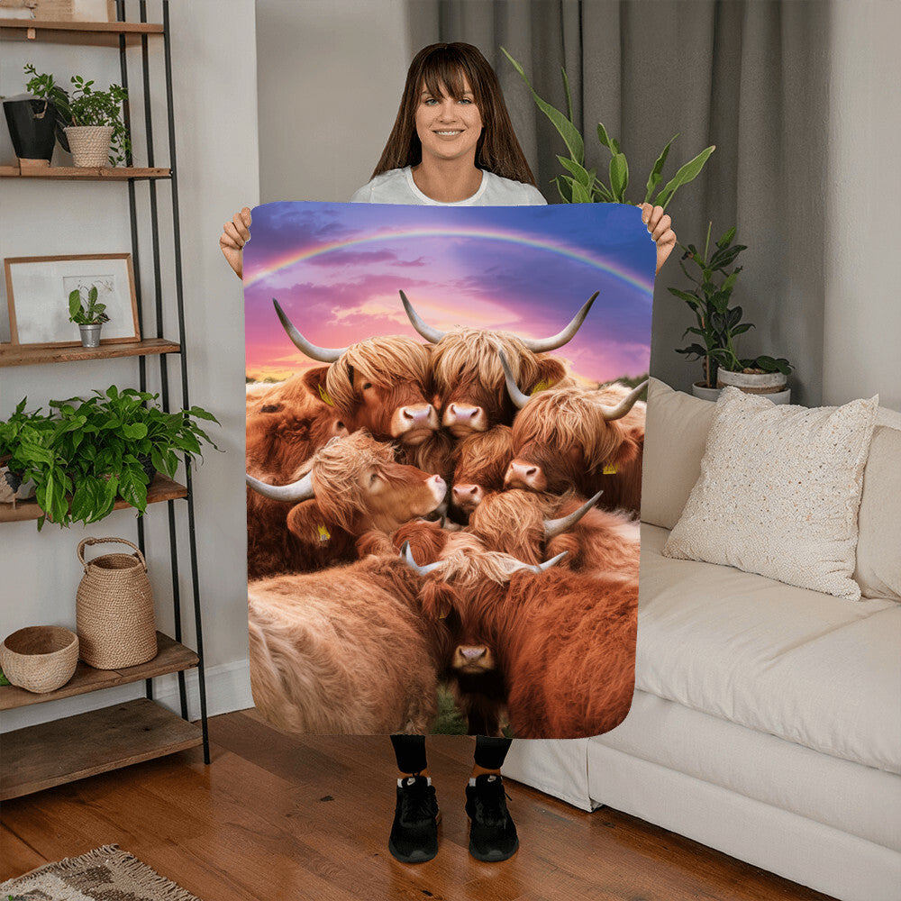 Stay Warm and Stylish with a Cow Print Blanket