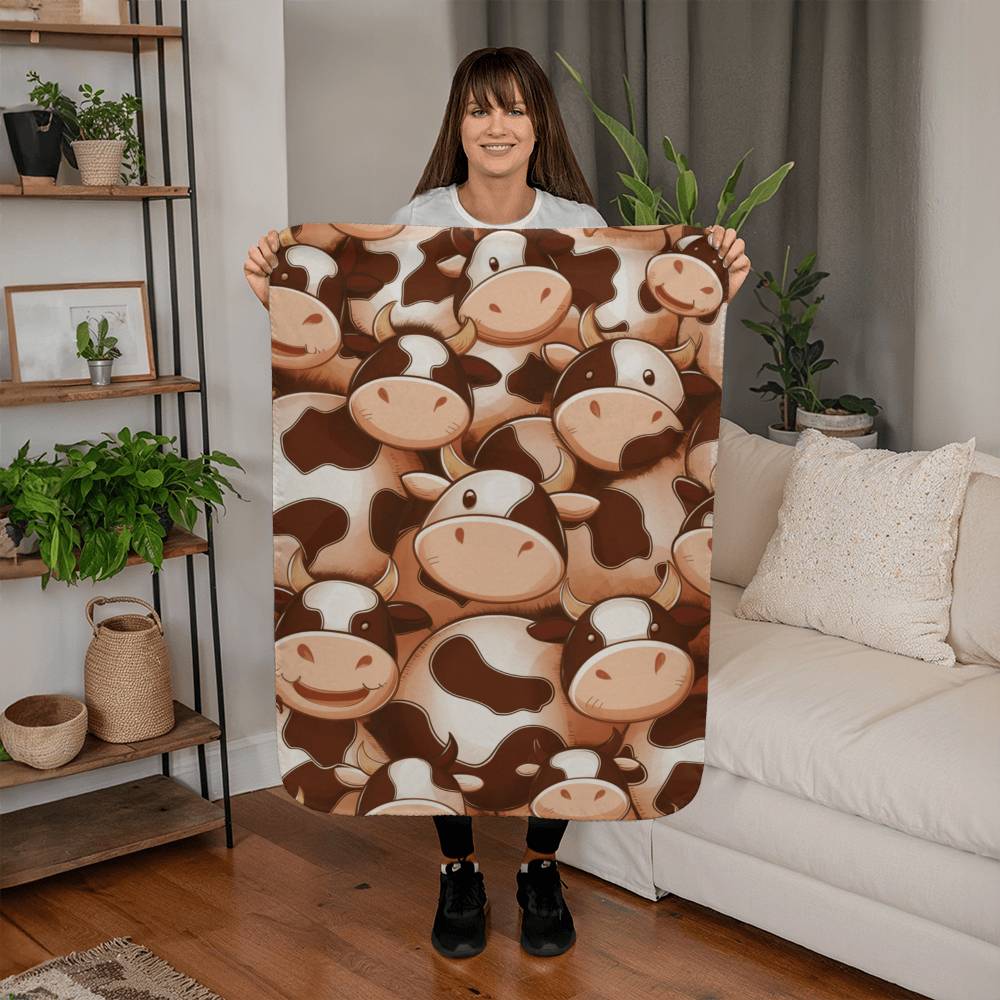 Stay Warm and Stylish with a Cow Print Blanket