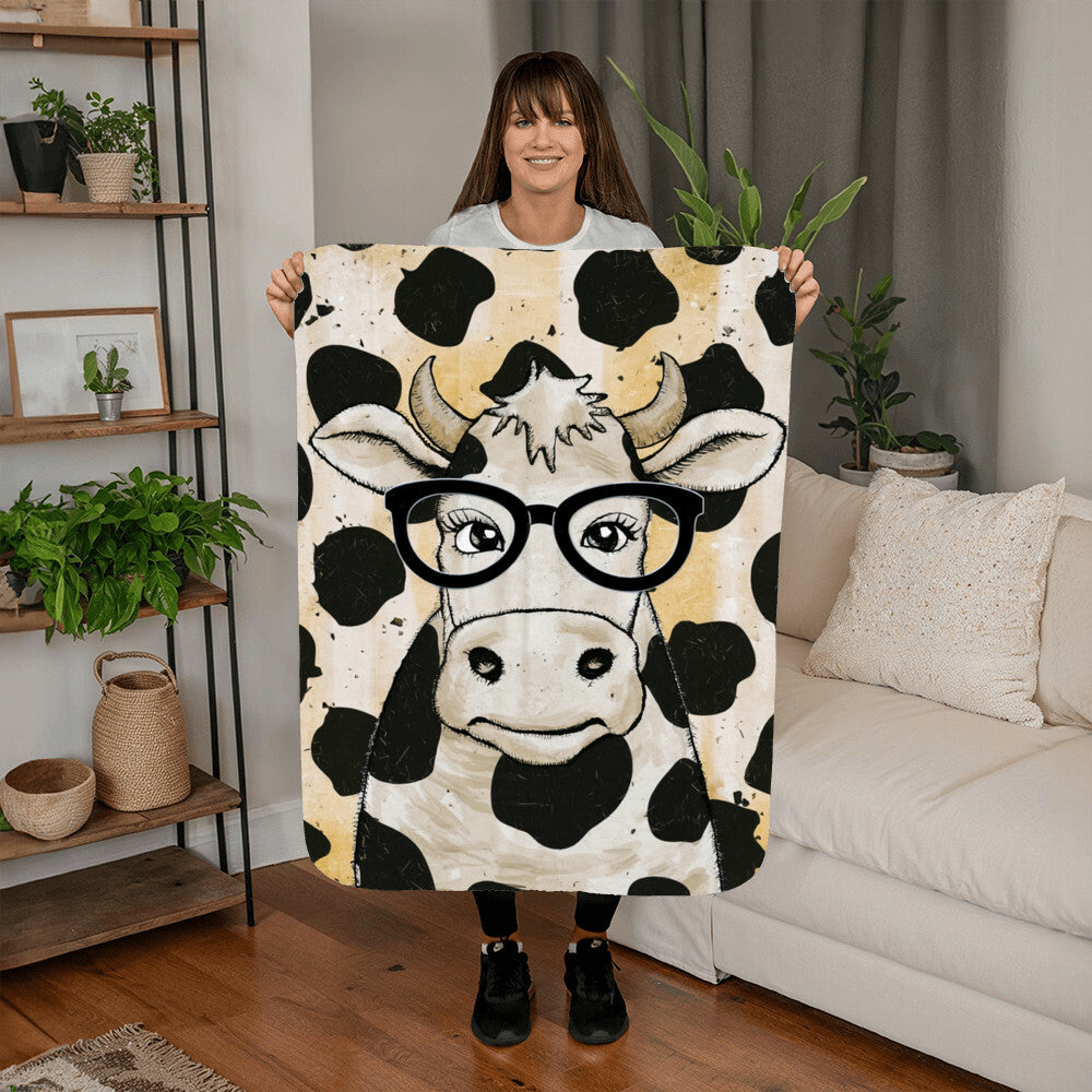 Stay Warm and Stylish with a Cow Print Blanket