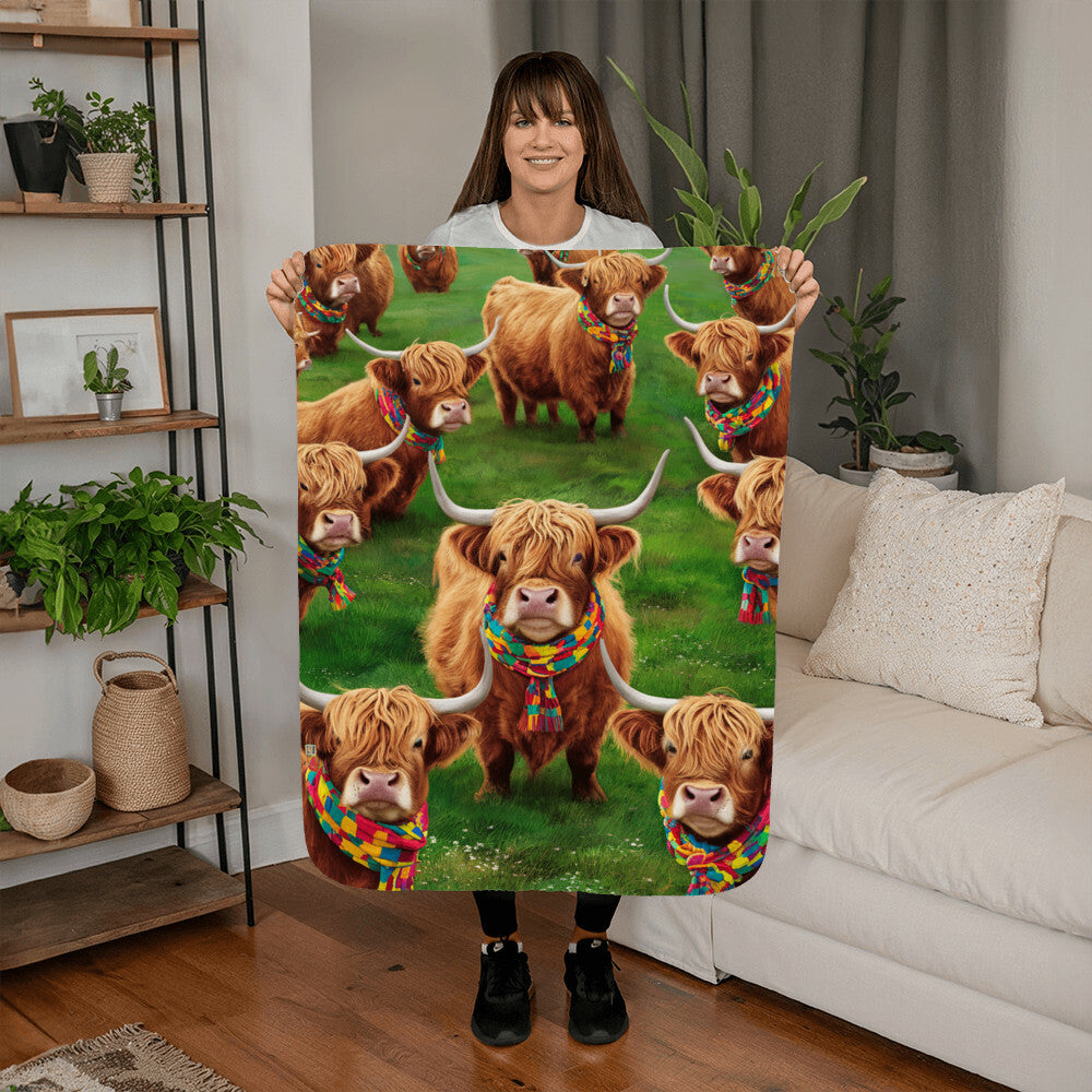 Stay Warm and Stylish with a Cow Print Blanket