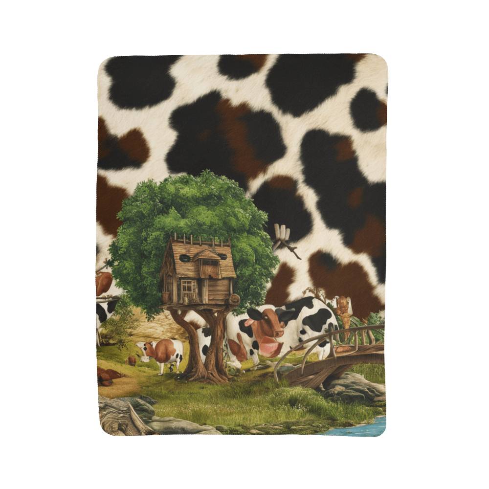 Stay Warm and Stylish with a Cow Print Blanket