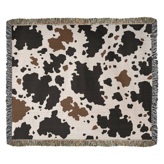 Stay Warm and Stylish with a Cow Print Blanket