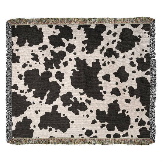 Stay Warm and Stylish with a Cow Print Blanket