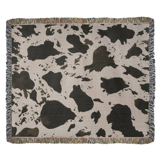 Stay Warm and Stylish with a Cow Print Blanket