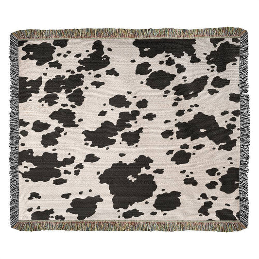 Stay Warm and Stylish with a Cow Print Blanket