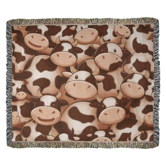 Stay Warm and Stylish with a Cow Print Blanket