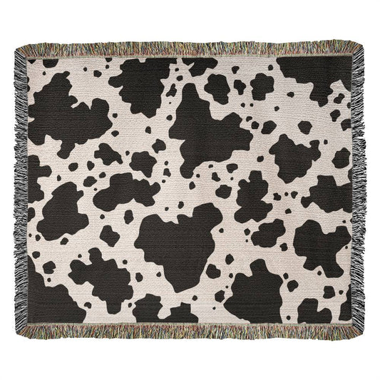 Stay Warm and Stylish with a Cow Print Blanket