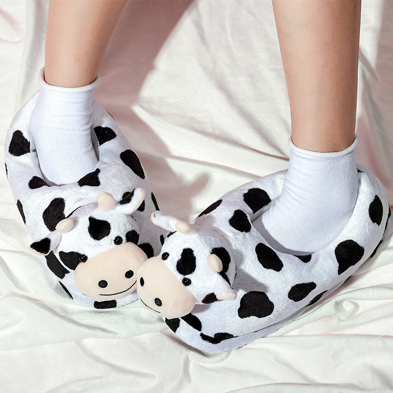 Winter Warm Soft Cow Slippers