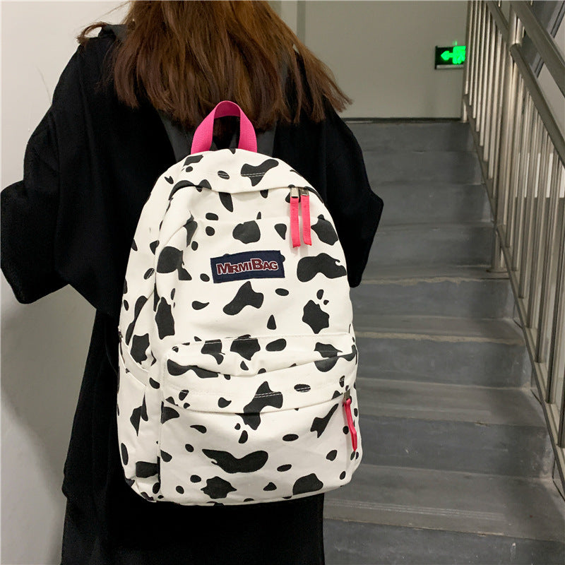 Showcase Your Unique Style with a Cow Zebra Print School Bag