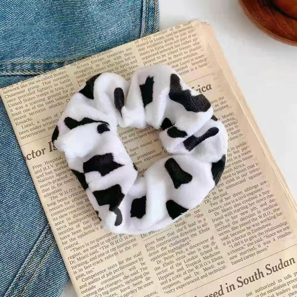 Cow Print Scrunchie for Women and Girls