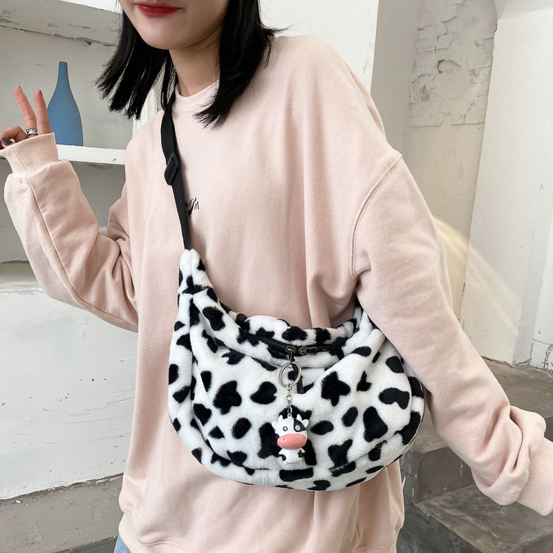 Cow Pattern Elegant Design Women Tote Handbags