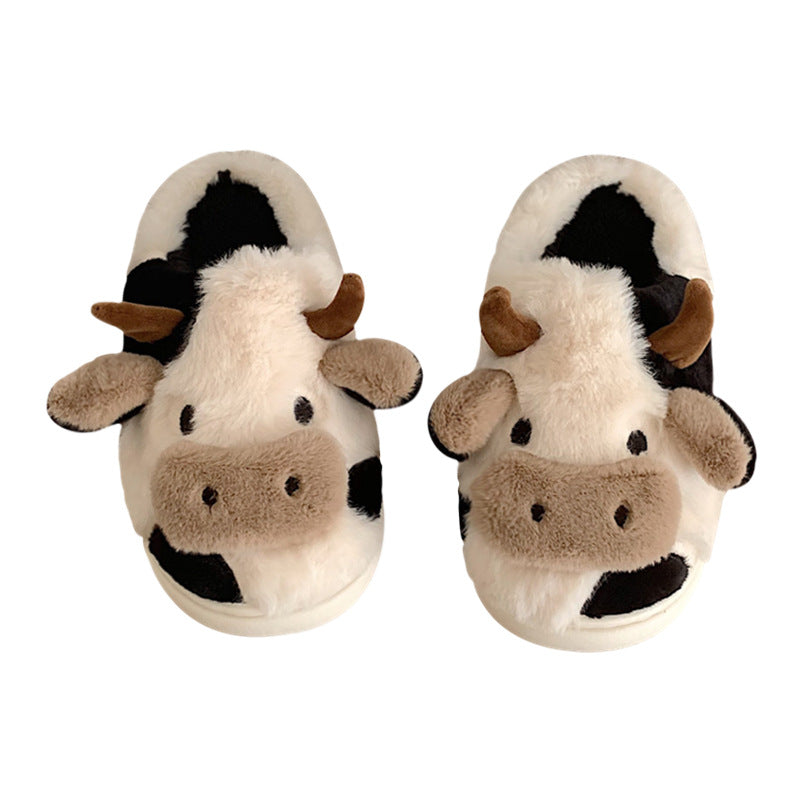 Cartoon Milk Cow Slippers